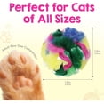 thumbnail image 4 of Cat Crinkle Ball Toy – 50-Pack of 1.5" Soft, Lightweight Kitten and Cat Toys – Sparkly, Crinkly, , Safe and Interactive for Indoor Play, Batting, Chasing, Fetch, Training and Daily Exercise, 4 of 5