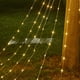 thumbnail image 1 of Lámpara de alambre de cuero, foco LED, árbol de Navidad, estrella de cinco puntas, cascada, cadena de luces, decoración de patio, linternas del Festival de Primavera de Año Nuevo, 1 of 1