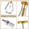 thumbnail image 4 of Teardrop Pendant Light, Clear Glass Kitchen Island Lighting Fixtures with Warm LED Bulbs, Modern Raindrop Chandelier for Living Room, Dining Room, Hallway, and Porch, 4 of 7