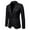 Black, variant on Yanghang Men Suit Jacket Men Casual Solid Fashion Button Blazer Suit Back Long Sleeves Jacket