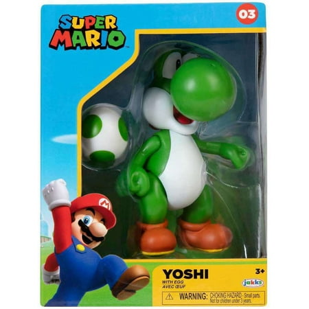 World of Nintendo Super Mario Yoshi Action Figure (with Egg)