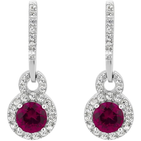 Created Ruby And White Sapphire Gemstone