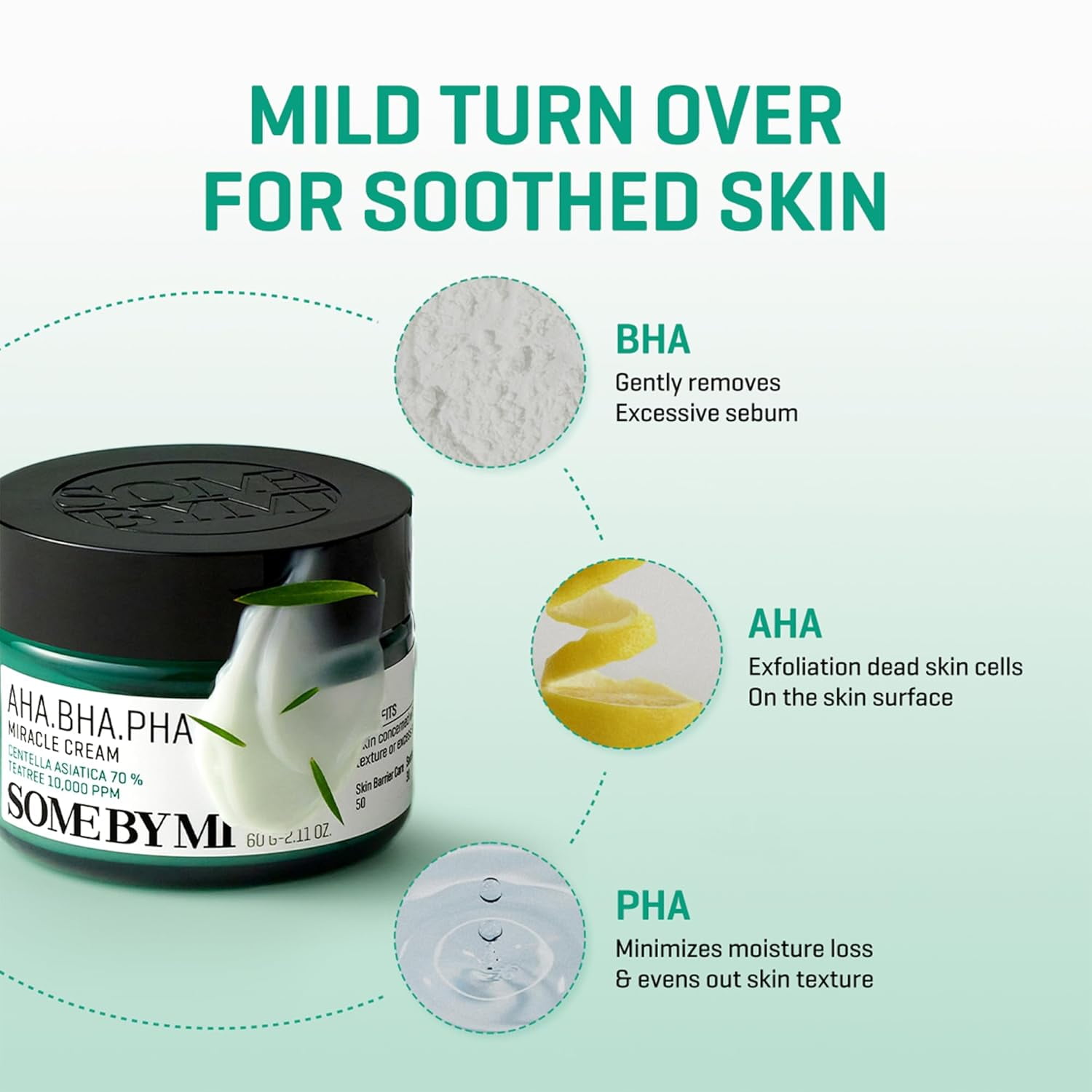 Some by MI AHA BHA PHA 30 Days Miracle Moisturizing Facial Cream, 2.11 oz