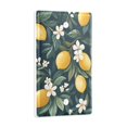 thumbnail image 2 of Yayeee Blank Wall Plate Cover 1-Gang 4.5"x2.7" Home Unused Decorative Outlet, Floral Lemons, 2 of 7