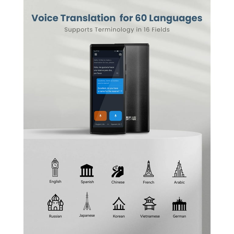 iFLYTEK Language Translator Real-Time Two-Way Smart iFLYTEK Language Translator Real-Time Two-Way Smart