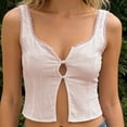 thumbnail image 2 of KHONTS Women's Elegant Lace V Neck Camisole Sleeveless Spaghetti Strap Slim Crop Tops Retro Backless Tanks Top Summer Clothes Red L, 2 of 4