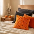 thumbnail image 4 of Halloween Pillow Covers 18x18 White Ghost Plush Halloween Decor | Soft Plush Faux Fur Halloween Pillowcases,for Chair Sofa Bedroom Living Room Home Decor (1PC), 4 of 6