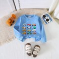 thumbnail image 2 of WXFAZCVU Boys Long Sleeve Shirts Crewneck Sweatshirt Cartoon Printed Fall Fashion Clothing Size 2-3 Years, 2 of 4
