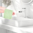 thumbnail image 6 of REGALWOVEN 6 Pack Cotton Washcloths, Solid Face Cloths, Absorbent and Quick Drying Towel for Bathroom Green 13" x 13", 6 of 7