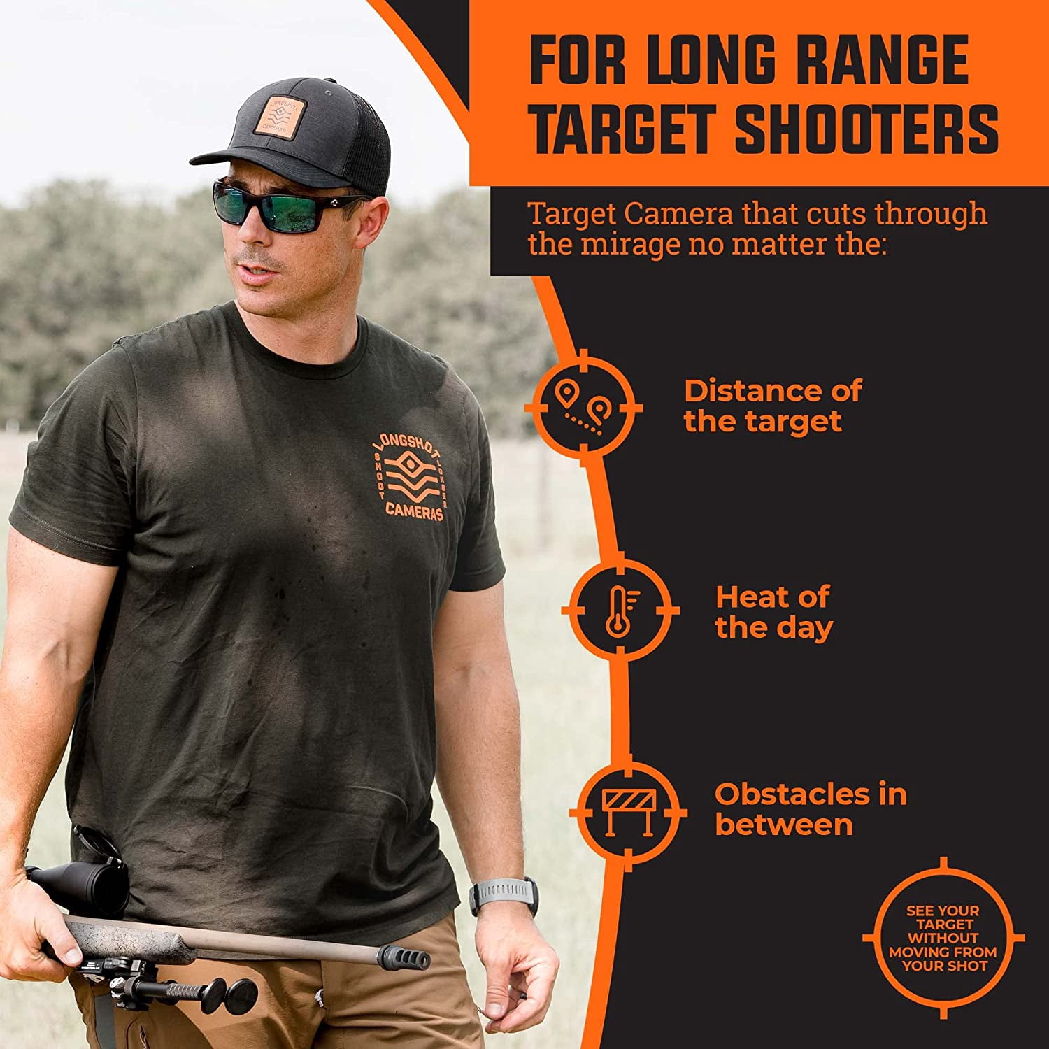 LongShot LR-3 Ultra HD & 2 Mile UHD Target Camera System W/ Hard Case