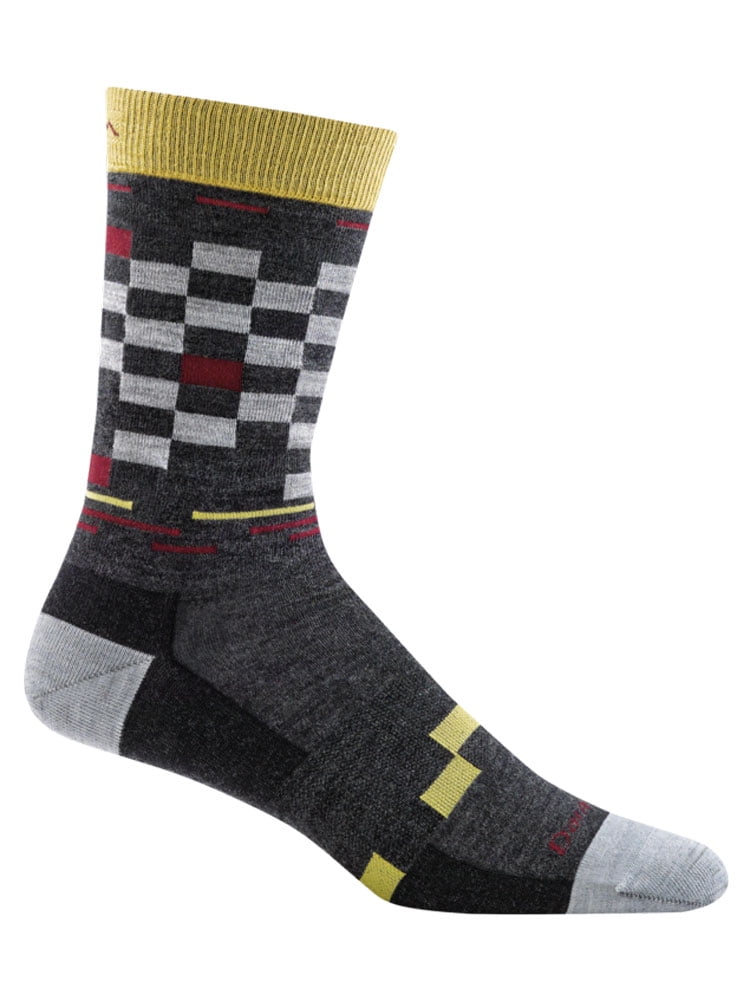 Darn Tough Darn Tough Men's Derby Crew Light Socks, Charcoal, Large