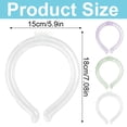 thumbnail image 3 of Neck Cooling Tube Wraps Ice Ring Neck Cooler Personal Ice Pack Wrap for Hot Weather Gel Neck Cooler Ice Frozen Neck Wrap Reusable Wearable Gel Cooling for Summer Heat Hot Flashes Freezer, 3 of 5