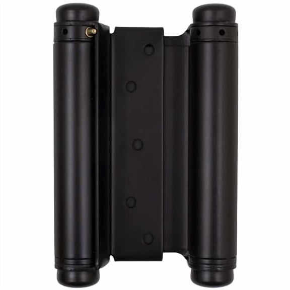 Stone Harbor Hardware Heavy-Duty Double Acting Spring Hinge, 6 Inches, Fits Doors 1-1/4" to 1-3/4" Thick, 1-Pack, Matte Black