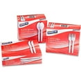 thumbnail image 3 of Genuine Joe, GJO0010430, Heavyweight White Plastic Forks, 100 / Box, White, 3 of 7