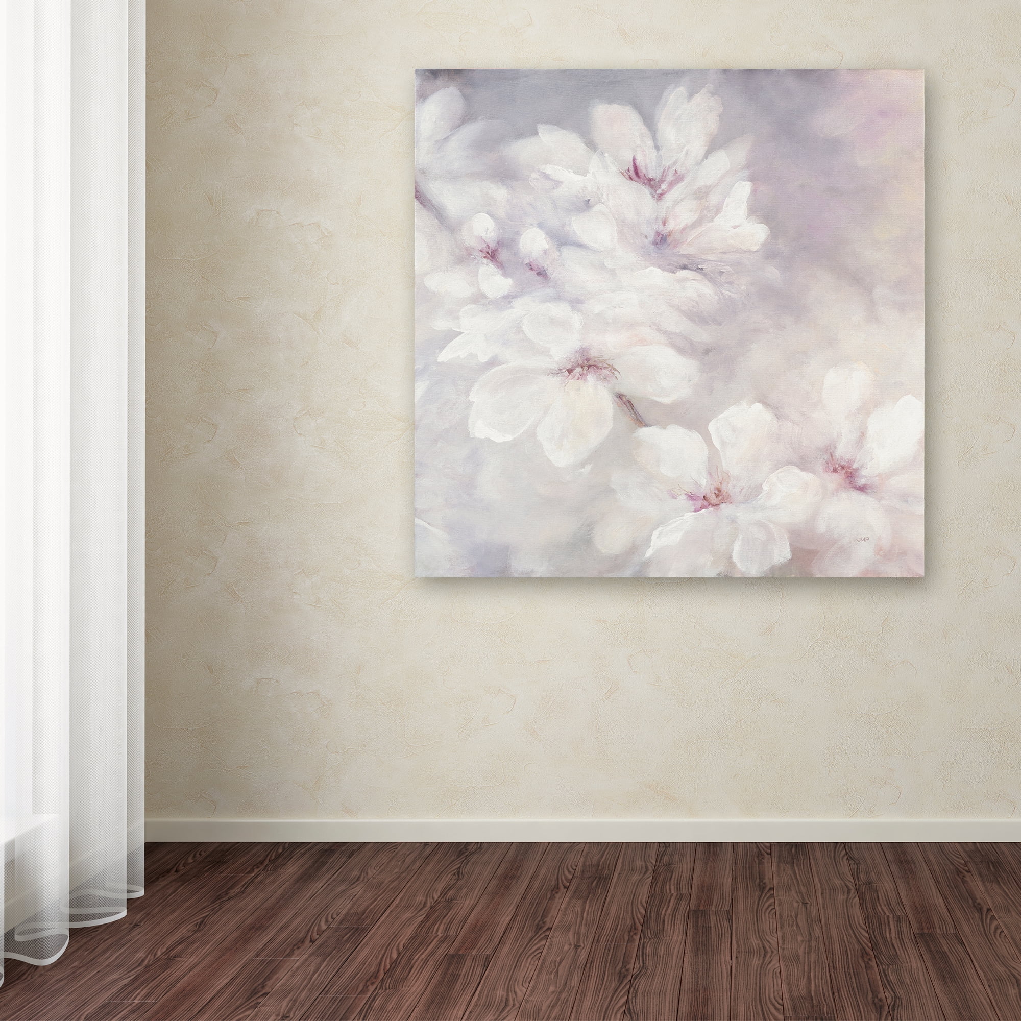 Trademark Fine Art 'Cherry Blossoms Square' Canvas Art by Julia Purinton