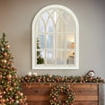 thumbnail image 4 of ABBSR 24.5x34.25in. Arch Decorative Wall Mirror Has Wooden Frame,Farmhouse Window Mirror for Vanity Bathroom, 4 of 9