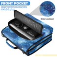thumbnail image 6 of Zipper Binder with Shoulder Strap 2 inch 3 Ring Waterproof File Folder Organizer Bag 500 Sheet Watercolor Night Sky, 6 of 8