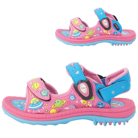 GP9180 Easy "SNAP LOCK" Magnetic Closure Light Weight Outdoor Water Sandals for Kids (Size:T7.5-K6.5)