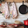 thumbnail image 6 of Pink Easter Kitchen Towels Set of 3, Spring Watercolor Tulip Flower Plant Plaid Absorbent Dish Towels for Kitchen, Microfiber Hand Towel, Quick Drying Tea Towel for Cleaning Decorative Dishcloths, 6 of 7