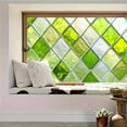 thumbnail image 6 of Green Diamond Window Film: 39.3×17.7 Inch, Stained Glass Privacy Cling, UV Blocking – Home Decor, 6 of 9