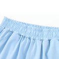 thumbnail image 4 of Girls Shorts Elastic Waist Wide Leg Knee Length Shorts for Kids, 4 of 6