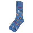 thumbnail image 3 of MeMoi Men's Chicago Rayon From Bamboo Crew Socks - Mens - Male, 10-13, Denim Heather, 3 of 3