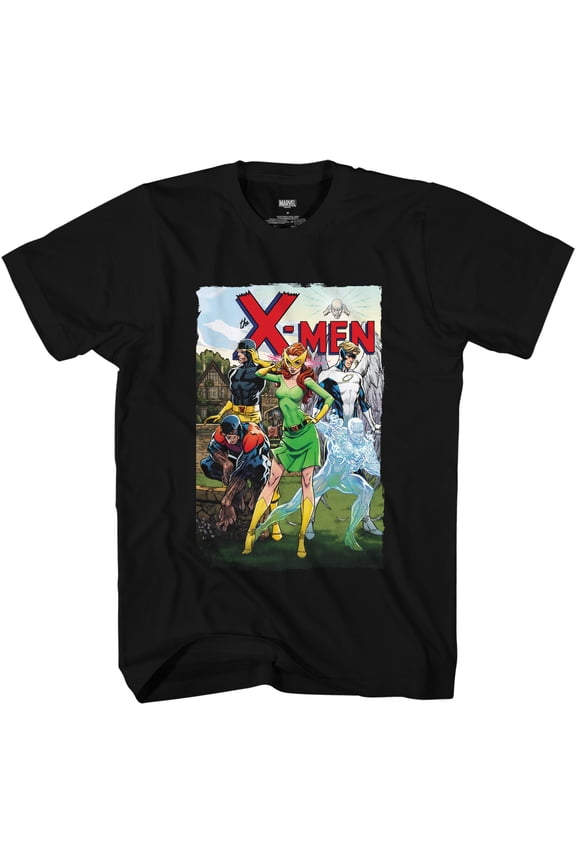 Marvel Comics X-Men Original Team by J. Scott Campbell Adult T-Shirt
