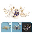 thumbnail image 4 of MasteelfCA Wedding Bride Rhinestone Hair Comb Jewelry Wedding Head Piece Comb Headband, 4 of 8