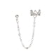 thumbnail image 1 of Pendientes colgantes de cadena jinwen Corona hueca punk plata, 1 of 8