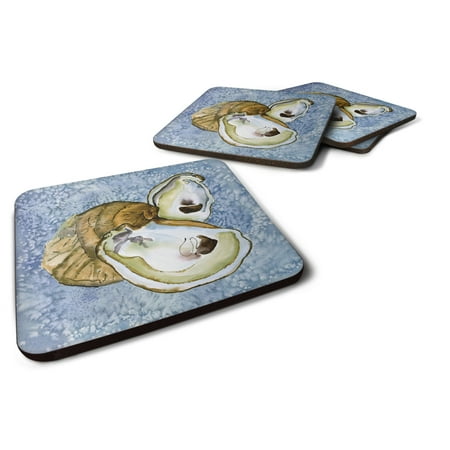 

Carolines Treasures 8152FC Oyster Foam Coaster Set of 4 3 1/2 x 3 1/2 multicolor