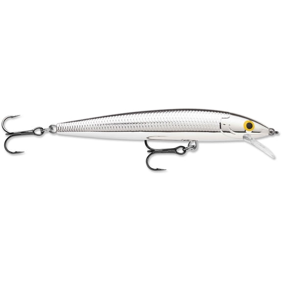 Rapala HJ06PCH Husky Jerk 2 1/2" 1/8 oz Pure Chrome Suspending Fishing Lure