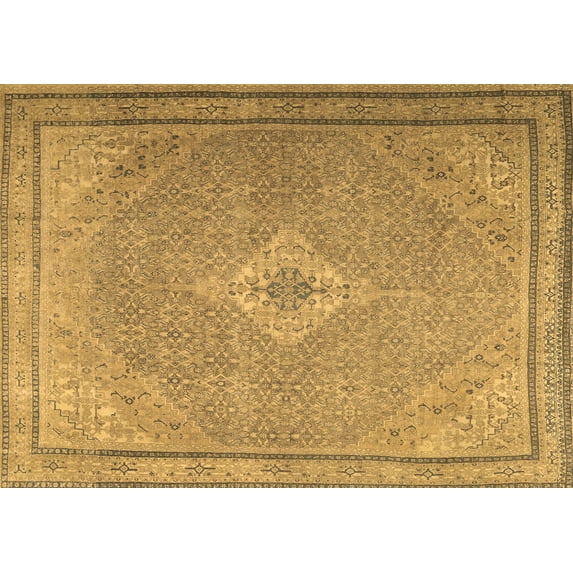 Ahgly Company Indoor Rectangle Persian Brown Traditional Area Rugs, 7' x 9'