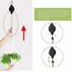 thumbnail image 3 of 4 Pack PLant PuLLey RetractabLe PLant Hook PuLLey AdjuStabLe PLant Hanger Hanging FLower BaSket For, 3 of 4