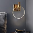thumbnail image 4 of Lámpara de pared Zulema nórdica, aplique de cristal, tamaño S, Dorado, 4 of 4