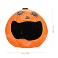 thumbnail image 2 of ZZ Ceramic Hamster House Pumpkin Shaped Hamster Nest Ceramic Small Pet Hideout Chinchilla, 2 of 7