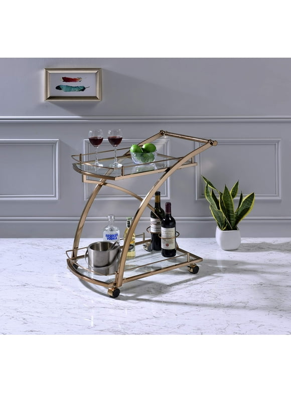 Gold Bar Carts in Bar Carts