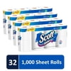 Scott 1000 Toilet Paper, 32 Rolls, 1,000 Sheets per Roll (32,000 Total)