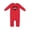 Red, variant on Valentine Buffalo Plaid Love Baby Romper Coveralls