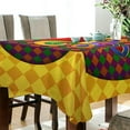 thumbnail image 3 of Coolnut Mardi Gras Tablecloth, Waterproof Washable Polyester Square Table Cover, Durable Tablecloth for Kitchen Dining Table Party Decor, 54"x54", 3 of 7