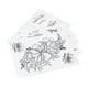 thumbnail image 5 of Pegatinas para tatuajes temporales con diseño de flores, accesorios para tatuajes impermeables para mujer, 5 of 10