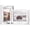 White, variant on 2 Pack 4x6 Rotating Floating Picture Frames,Double-Sided Display with HD Glass Front Wooden Distressed Frame for Vertical or Horizontal Tabletop Display, Black