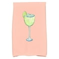 thumbnail image 2 of Simply Daisy, 16 x 25 inch, Margarita Plain, Geometric Print Kitchen Towel, Coral, 2 of 2