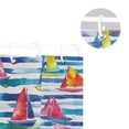 thumbnail image 5 of Yayeee Shower Curtain with Hooks 72"x72" Waterproof Fabric Bathroom Hanging Decor, Yellow Hand Drawn Sailboats, 5 of 5
