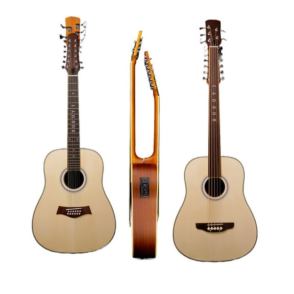 Busuyi Guitar 5 String Fretless Bass /12 String Acoustic /Electric, Travel Guitar 2021
