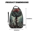 thumbnail image 2 of Easygdp Zombie Flower Apocalypse Car Kick Mat Seat Cover 2 Pcs Anti-Kick Pockets Storage Mat Back Seat Cover Car Seat Protector, 2 of 8