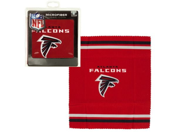Bulk Buys Atlanta Falcons Microfiber Eyeglass Cleaning Cloth, Case of 24 by Bulk Buys