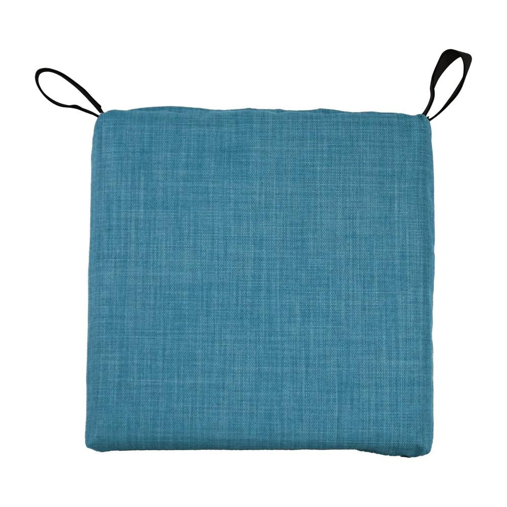 Blazing Needles Set of 4 Outdoor Chair Cushions, Sea Blue