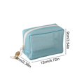 thumbnail image 3 of Cififendec Mesh Mini Cosmetic Pouch, 4.72"×3.54", Octagon Shape Breathable Portable Zipper Travel Bag for Lipstick Storing and Travel Daily Use, 3 of 6