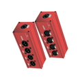 thumbnail image 2 of 4 Channel Multi Network 3Pin XLR to Ethercon RJ45 Cat5 Ethernet Extender for Live Stage Audio Record, 2 of 5