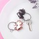 thumbnail image 5 of Juego de llaveros BRILLAR Love Lock de acero inoxidable color negro pistola y oro rosa, 5 of 5